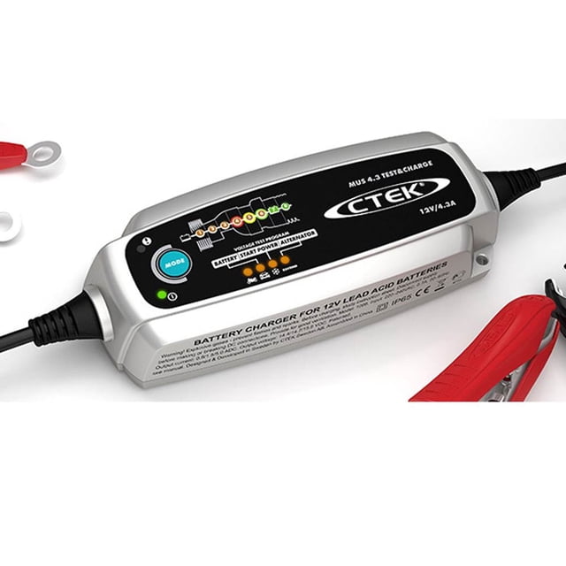 CTEk Cargador de Batería Automático Mus 4.3 para Baterías de Plomo-ácido de 12 V