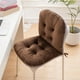 thumbnail image 4 of Cojín de suelo capitoné | Tejido flocado transpirable | Cojín antideslizante para silla de oficina | Cojín ergonómico reclinable para sala de estar, tatami, hogar, escritorio, juegos y meditación, 4 of 6