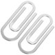 thumbnail image 5 of 2 uds., Clips para billetes de acero inoxidable para hombres y mujeres, Clips para billetera de dinero, Clip de papel con forma de carpeta de dinero, soporte de crédito, 5 of 8