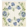 thumbnail image 3 of Ambesonne Floral Shower Curtain, Vintage Roses Framework, 69"Wx84"L, Blue Green Cream, 3 of 3