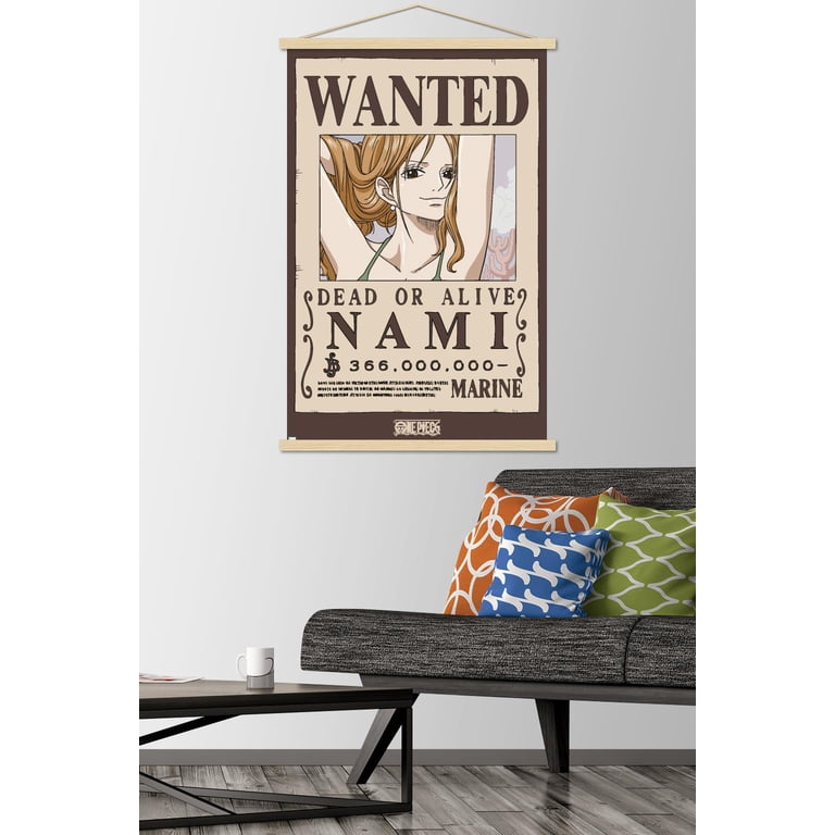 One Piece - Nami Wanted Poster Wall Poster with Magnetic Frame