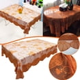 thumbnail image 2 of Dsscvnef Thanksgiving Lace Tablecloth Leaves Flower Maple Pumpkin Fall Tablecloth Interior Seasonal Decoration, 2 of 9