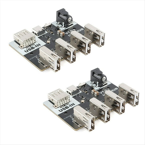 2 Conectores USB CH334, Módulo Concentrador de 4 Interfaces USB 2.0, 40 MB/S, 5 V, XL-USBHUB, Interfaz USB-A, Tipo C, DC5.5x2.1