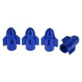 thumbnail image 1 of 4 Pcs Tapas Decorativas de Válvula de Neumático Estilo Cohete 7x25.4mm Azul Aleación de Aluminio, 1 of 1