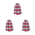 thumbnail image 4 of Methold Camisa a cuadros para mascotas, suministros para mascotas, camisetas para perros, camisa cálida para cachorros, otoño e invierno, sin hebillas, Type1 NO1 Methold CBP394303, 4 of 6