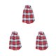 thumbnail image 3 of Greeniant Camisa a cuadros para mascotas Camisetas para perros Camisa para cachorros Ropa para cachorros Rojo L Rojo L 3Conjunto, 3 of 6