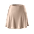 thumbnail image 6 of JIAYUE Women's Skirts Satin Mini A Line Solid Color High Waist Elastic Cute Silk For Daily Wear Female Fashionable Skirt, 6 of 6