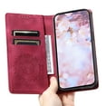 thumbnail image 5 of Case for iPhone 7 / iPhone 8 / iPhone SE 2022 & 2020 Wallet Case for Women Girls with Card Holder, Embossed Flower Pattern Magnetic Flip PU Leather Purse Protective Phone Cover, Red, 5 of 11