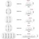 thumbnail image 2 of Paquete de 10 bridas para cables MFZFUKR color blanco, 2 of 4
