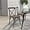 Dark Driftwood, variant on YSNW X-Back Bistro Style Wooden Dining Chair for Kitchens and Dining Rooms, High-Back Wood Stackable Kitchen Chair, Light Brown