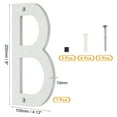 thumbnail image 2 of 8 Inch House Numbers, House Address Numbers Sign Large Floating House Numbers Modern House Numbers with Screws for Outside Door Wall Street, Silver, B, 2 of 6