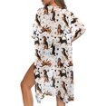 thumbnail image 5 of HELLHERO Lightweight Bathing Suit Cover Up for Beach High Quality Fabrics Casual Long Kimono Swimsuit Cover Up Dachshund, 5 of 6