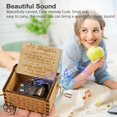 thumbnail image 6 of Luxtrada Wooden Music Box Mom/Dad To Daughter -You Are My Sunshine Engraved Toy Kid Gift (Mom to Daughter), 6 of 10