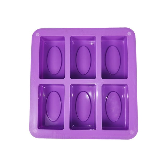 GUOOL Silicone Soap Mould 6 Cavities Crafts DIY Resin Casting Handmade Soap Making