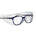 thumbnail image 4 of SAFE HANDLER Diamont Vented Clear Safety Glasses Over Eyeglasses, 1 Pair, ANSI Z87.1, Impact Resistant Polycarbonate Lens, 99% UV Protection Goggles, 4 of 13