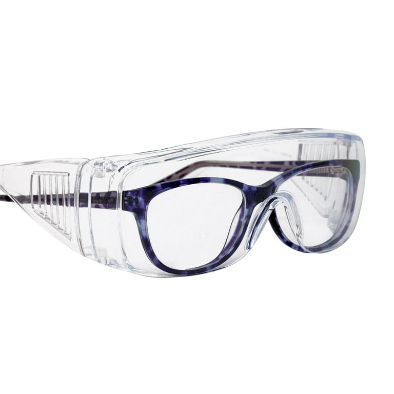 Bison Life Diamont Vented Clear Safety Glasses, Fit Over