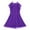 DT-Purple, variant on DailyTrove Women's Strapless Fit & Flare Maxi Dress, Solid Color, Evening Party & Formal Event Wear, Stretchy Satin , Ruffled Hem