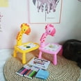 thumbnail image 6 of Funtogether Toys Kids Drawing Projector Table, Giraffe Trace and Draw Art Desk with Light, Includes Projector Slides, 12 Markers & Book, Educational Learning Toy for Toddlers, 6 of 6