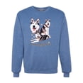 thumbnail image 2 of Wild Bobby, If It's Not an Alaskan Malamute It's Just a Dog Gift, Unisex Crewneck Graphic Sweatshirt, Vintage Heather Blue, X-Large, 2 of 4