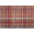 thumbnail image 2 of Addison Rugs Mayfield Washable Transitional Plaid Red Rectangle Rug, 1'8" x 2'6", 2 of 5