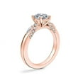 thumbnail image 3 of 0.70 Carat Excellent Asscher Cut Real Diamond New Design Solitaire with Accents Ring for Wedding Solid 18K Rose Gold Size 11, 3 of 8