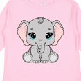 thumbnail image 4 of Inktastic Cute Gray Elephant Boys or Girls Long Sleeve Toddler T-Shirt, 4 of 5