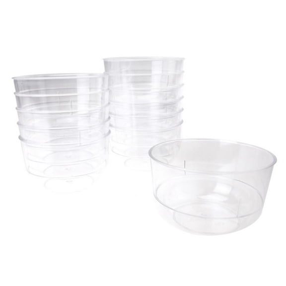 Clear Mini Round Plastic Appetizer Dessert Bowls, 3-Inch x 2-Inch, 12-Count