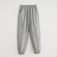 thumbnail image 2 of Lenpel Boys Girls' Joggers Lightweight Summer Elastic Waist Mesh Pull on Athletic Hiking Pants Workout Lounge Pants, 2 of 3