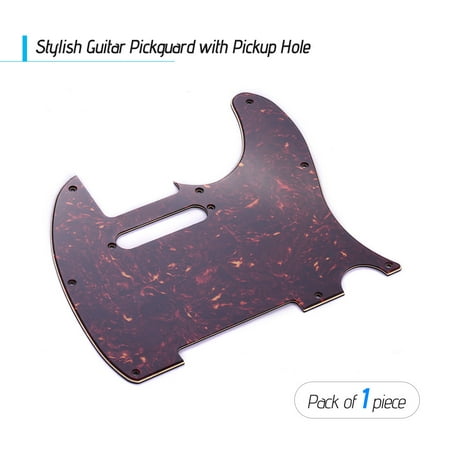 3Ply Guitar Pickguard with Single Coil Pickup Hole for Telecaster Style Electric Guitar Brown
