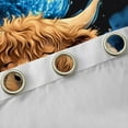 thumbnail image 4 of Feelyou Kawaii Rustic Cow Blackout Curtains Set of 2 (52x84 Each), Mystic Star Galaxy Moon Window Curtains, Dreamy Cartoon Theme Curtains and Drapes, Blackout Curtains Home Decor, 4 of 6