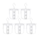 thumbnail image 1 of 5 perchas con capucha para ropa, organizador de almacenamiento para armario. Blanco, 1 of 9