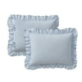 thumbnail image 3 of My Texas House Delphine 3-Piece Blue Ruffle Comforter Set, Full/Queen, 3 of 5