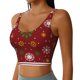 thumbnail image 2 of Balery Merry Christmas Sujetadores deportivos con espalda cruzada para mujer, acolchados, sin costuras, de alto impacto, ideales para yoga, gimnasio, entrenamiento y fitness.-XX-Large, 2 of 8