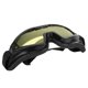 thumbnail image 4 of Gafas deportivas portátiles, gafas protectoras a prueba de viento y arena con lentes amarillas para ciclismo, reducen el marco negro claro, 4 of 8