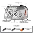 thumbnail image 3 of Spec-D Tuning LED Chrome Housing Clear Lens Projector Headlights Halo Compatible with 2001-2004 Nissan Frontier, Left + Right Pair Headlamps Assembly, 3 of 5