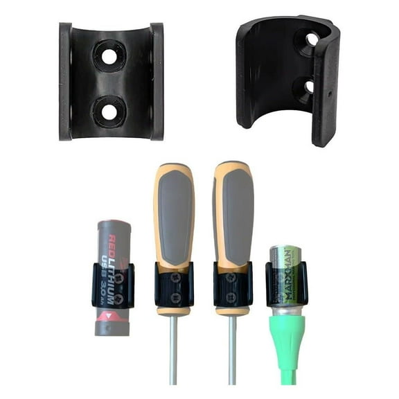 Stealthmounts Plastic Uni Mount Tool Holder, Black, 5 Pieces