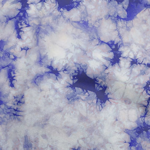 oneOone Cotton Poplin Twill Blue Fabric Asian Tie & Dye Quilting Supplies Print Sewing Fabric By The Yard 56 Inch Wide