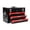 Black+Red, variant on 20 inch Portable 3 Drawer Steel Tool Box with Metal Latch Closure for Workshop Organization, Black&Red