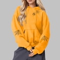 thumbnail image 1 of Heisall Womens Hoodies Halloween Print Hooded Longline Sweatshirts Long Sleeve Pocket 2025 New Arrival Autumn Winter, 1 of 3