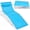 Light Blue/White, variant on Best Choice Products Extra Wide Patio Chaise Lounge Chair, Portable Folding Recliner w/ 8 Positions - Gray