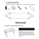 thumbnail image 3 of Portable Foot Hammock Lazy Casual Desk Rest Foot Put Feet Swing Footrest Outdoor Rest Office Tables Leisure Home Garden Camping My Lux Decor Round, 3 of 16