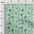 thumbnail image 2 of oneOone Velvet Light Mint Green Fabric Asian Suzani Craft Projects Decor Fabric Printed By The Yard 58 Inch Wide, 2 of 5