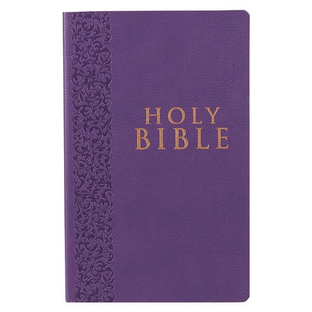 KJV Holy Bible, Gift and Award Bible Faux Leather Softcover, King James Version, Purple