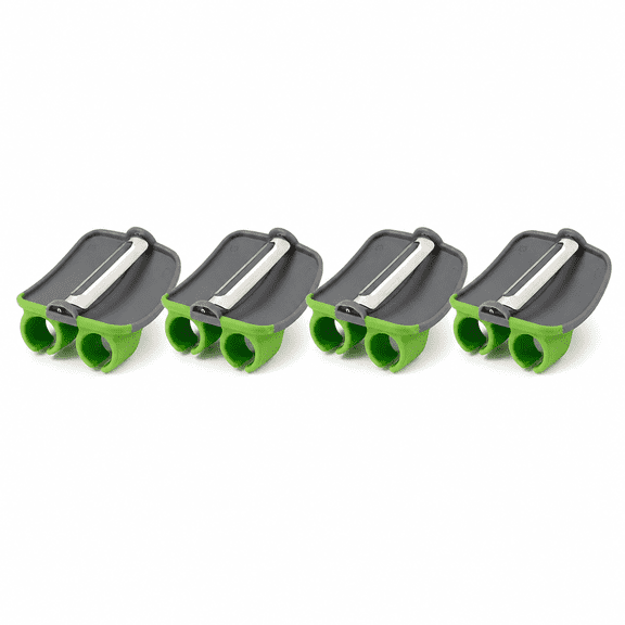 4-Pack Finger Peeler, Stainless Steel Fruit Peeler with Finger Ring, Handheld Vegetable Peeler for Potato Apple Carrot