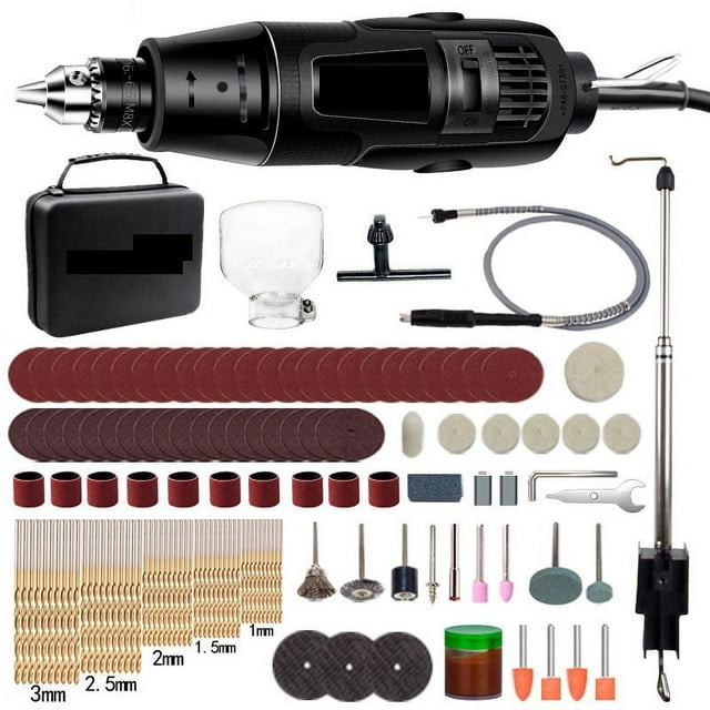 Machine de Gravure Haute Puissance 260W/480W Perceuse Électrique à Vitesse Variable 6 Bits Outil de Coupe Rotatif, Compact et Léger Portable