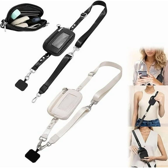 2025 New Crossbody Lanyard Teacher, Adjustable Crossbody Phone Wallet Lanyard with Safety Breakaway Clasp