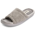 thumbnail image 2 of Floopi Women's Popcorn Slide Slipper W/Velour Insole Open Toe Slipper W/ Memory Foam, 2 of 5