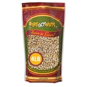 We Got Nuts Roasted Unsalted Sunflower Seeds, No Shell Snack Seeds, Kosher, 4 lb, 64 oz