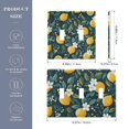 thumbnail image 2 of Yayeee Toggle Light Switch Wall Plate 3-Gang 6.37"x4.48" Decorative Outlet Cover, Yellow Lemons, 2 of 7