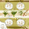 thumbnail image 4 of Easter Paper Plates Bunny Floral Disposable Plates 9 Inch & 7 Inch Rabbit Flower Dinner Plates for Spring Birthday Party Supplies, 20pcs, 4 of 6